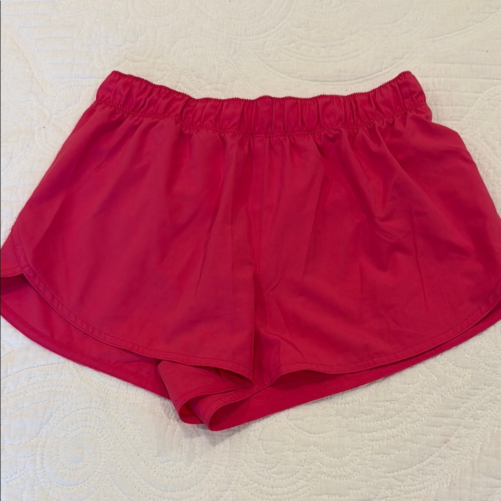 Old Navy Pink Athletic Shorts with Elastic Waistband